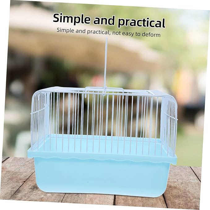 BESPORTBLE Lightweight Portable Birdcage for Lovebirds and Small Pets Travel for Parakeets and Cockatiels for Home and Travel Use