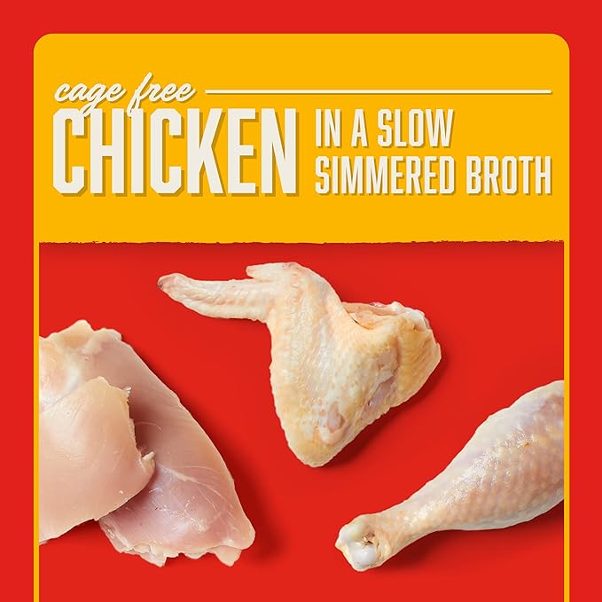 Stella & Chewy's Cage-Free Chicken Shredrs - Premium Dog Food Pouches - Perfect for Picky Eaters - 12 Pack, 2.8oz Each