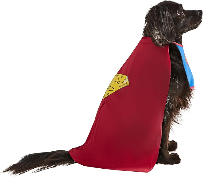 DC Comics Superheroes: Superman Pet Costume for For Dogs or Cats by Rubies, Medium