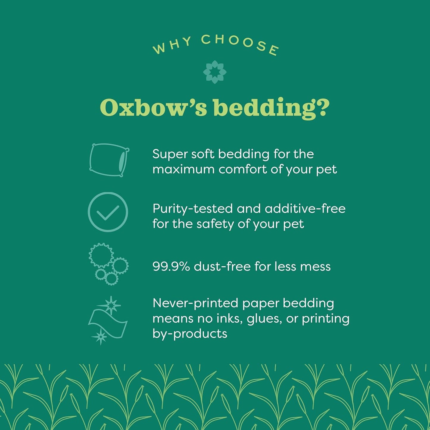 Oxbow Animal Health Pure Comfort Bedding, Rabbit, Hamster, & Guinea Pig Bedding, Bunny Supplies for Litter Box, Pet Safe, Low Dust, Blend, 72 Liter Bag