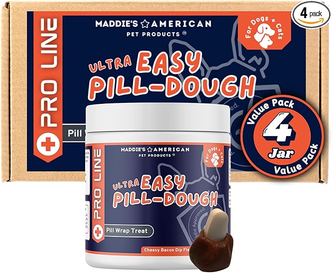 Ultra Easy Pill-Dough Treat Paste Wrap for Dogs & Cats - Forms a Custom Pocket to Hide Pet Medications - Pro Line