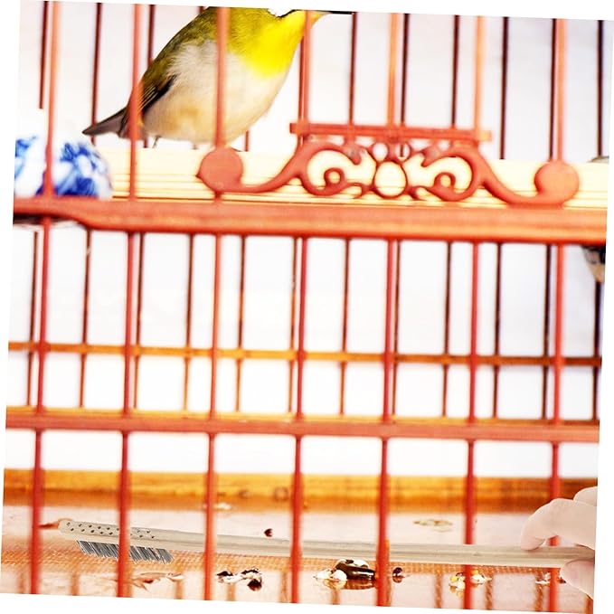 Totority 2pcs Bird Cage Cleaning Brush Set Random Tools for Parrot and Pet Cages for Easy Cleanup of Bird Droppings and Debris Handle Design for Convenient Use