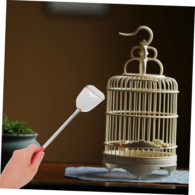 Toyvian 2pcs Bird Cage Cleaning Brush Set Droppings Scoop Easy Handling Tools for Bird and Small Animal Cages Quick and Home Cleaning Supplies