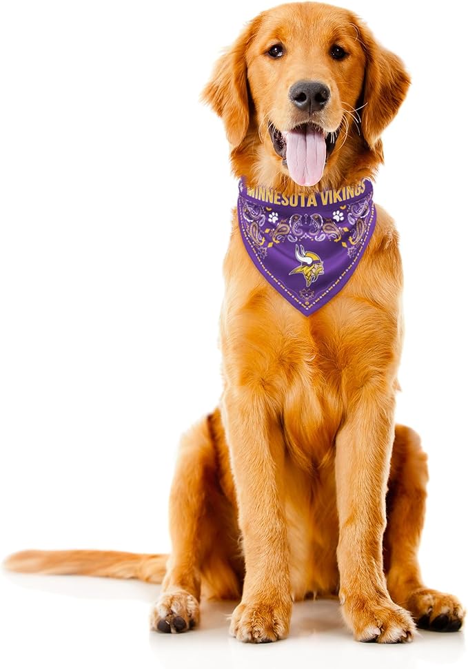 Littlearth NFL Reversible Pet Bandana - Officially Licensed Teams, Sizes XS to XL