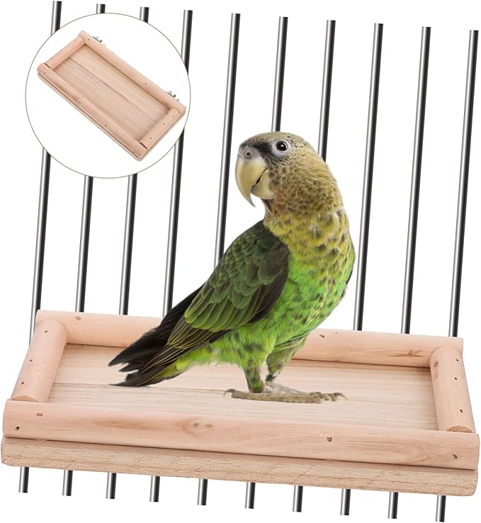 HANABASS Hamster Platform Bed Food Box Chinchilla Cage Accessory Bird Cage Stand Parrot Platform Bed Hamster Supply