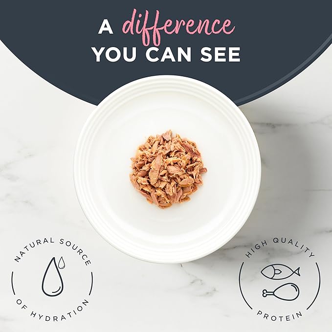 Reveal Natural Wet Canned Cat Food, Limited and Natural Ingredients, Grain Free, High Protein with No Artificial Additives, Tuna Fillet with Salmon in Broth (24 x 2.47 oz Cans)