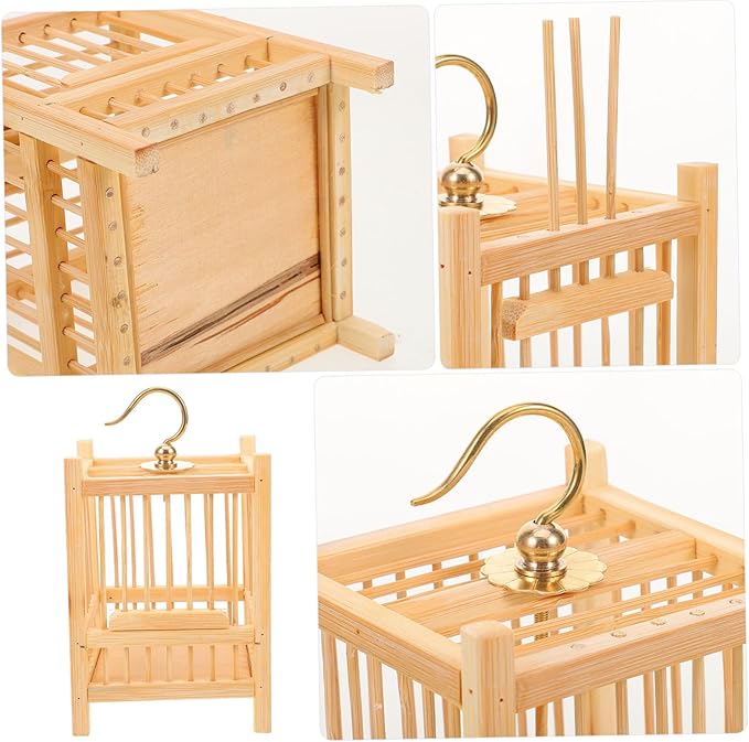 Totority Square Critter Breeding Cage for and Crickets Compact Habitat Box Enhanced Hook for Easy Observation and Transportation