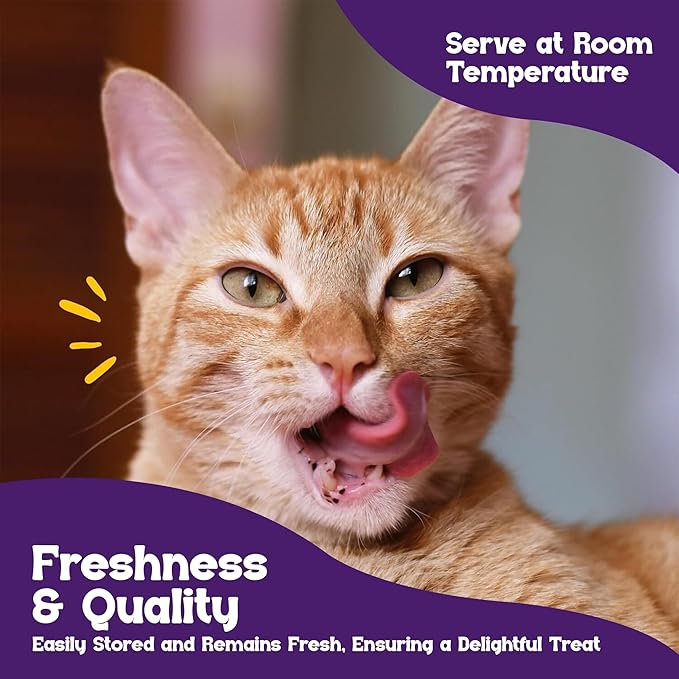 Beefeaters wet cat treats lickable 120 Count Puree Variety Pack - Salmon Tuna Chicken for Hydration & Training, Grain Free Taurine Enriched High Moisture, lickable cat treat squeeze up for Picky Eater