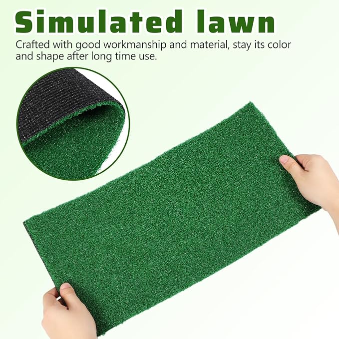 jojofuny Artificial Grass Turf: Turtle Basking Ramp, Aquatic Grass Lawn, Simulation Reptile Turf for Pet, Fish Tank Reptile Ramp Terrace Turtle Resting Basking Platform