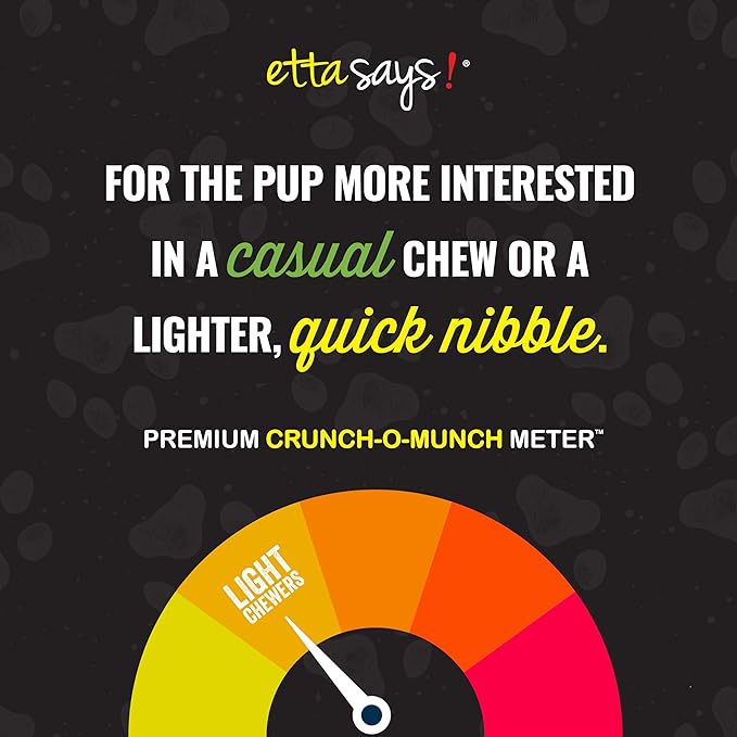 etta says! Premium Crunchy Dog Chews Variety Pack – All Natural Dog Treats Made in USA – Elk, Venison & Buffalo – Protein-Rich Chews for Teeth, Digestive Support & Training – 3 Pack