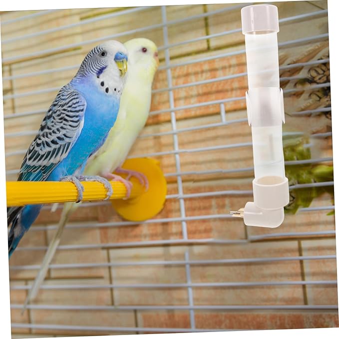 MERRYHAPY 1set Parrot Drinking Fountain Automatic Waterer for and Small Pets Pet Bird Cage Accessories Generous Capacity Easy Access Pin Design