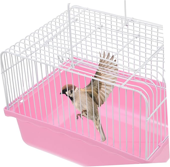 Toddmomy Portable Bird Carrier for Small Birds Versatile Travel Cage Viewing Window for Parakeets Lovebirds and Cockatiels for Indoor Use and Travel