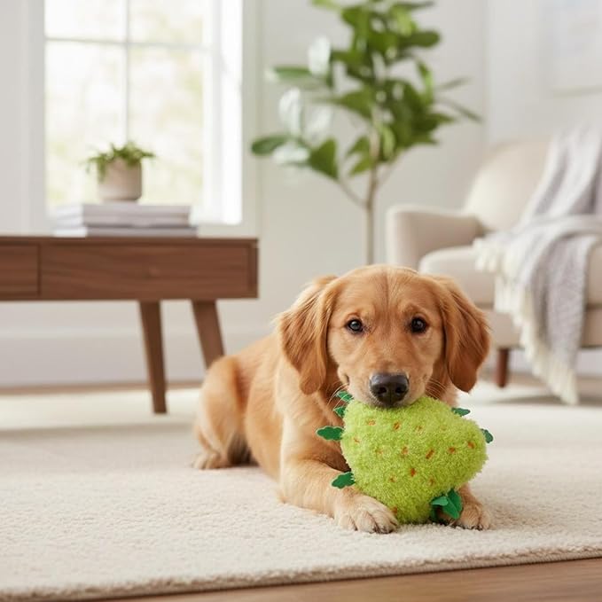 Bud the Weed Nug, Funny Squeaky Dog Toy, Cute Stuffed Parody Pot Nug, Cool Plush 420 Novelty Gift for Pets & Their Owners, Sized for Puppies & Small, Medium & Large Breeds