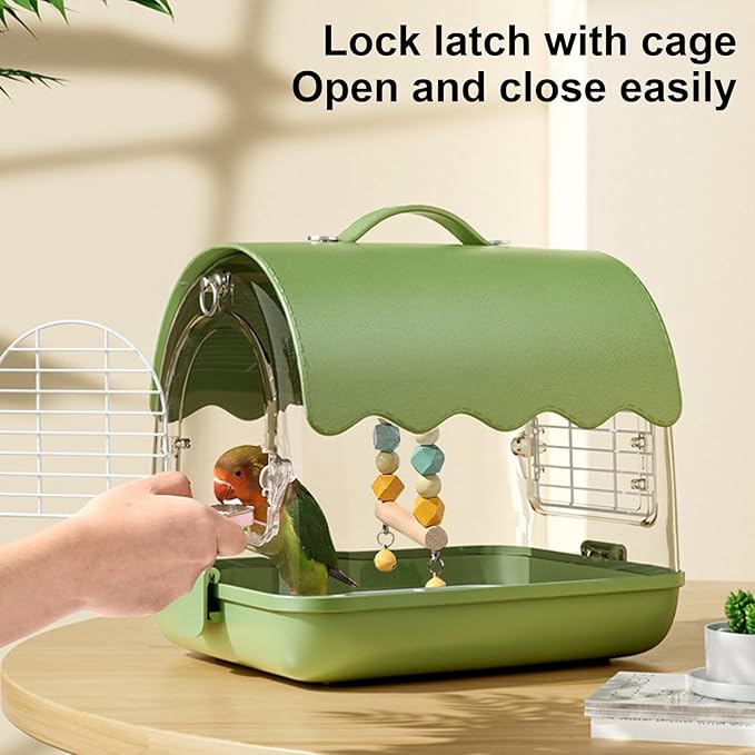 1Set Canaries Bird Cages House Parrots Travels Cage Transparents Birdcage Watching Cage Bird Lover Accessories