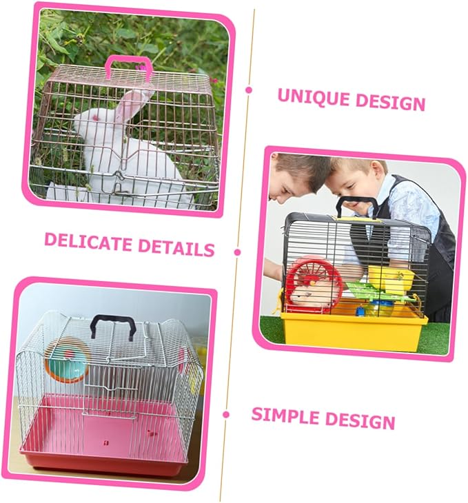20pcs Portable Pet Cage Handles Multi-use Plastic Birdcage Hamster and Accessories Smooth Design for Easy Installation and Repeated Use