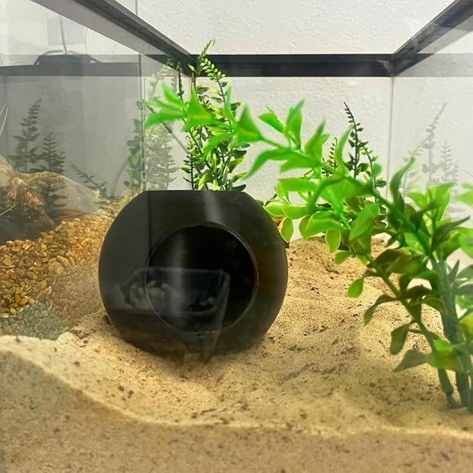 Chatelet REEFSHAPE Betta Fish Bubble Aquarium Tunnel | Attach to Aquarium Side Panels | Great for Betta Fish & Other Aquatic Pets | Made in USA (Black)