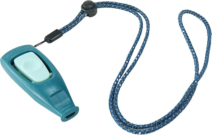 Coachi Puppy & Mini Whizzclick - 2-in-1 Combined Clicker and Whistle, Dog Training Whistle for Recall and Clicker Training for Rewarding, Adjustable and Reflective Lanyard, Suitable for Dogs & Puppies