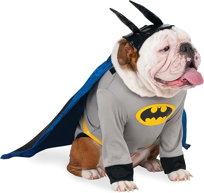 DC Comics Superheroes: Batman Pet Costume for Dogs or Cats by Rubies, Medium