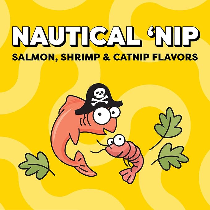Temptations Wacky Blasts Cat Treats, Nautical Nip’ Flavor, 3 oz. Pouch (Pack of 12)
