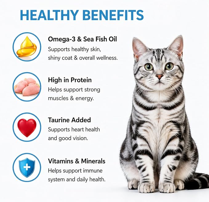 100tubes Cat Treat Lickable, Omega-3 Fish Oil for Skin and Coat Health Squeezable Creamy Purée Cat Treat Real Chicken Puree Lickables Bulk Wet Squeeze Treats for Kittens Healthy Grain-Free