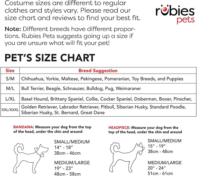 Rubies Shark Fin Pet Costume for Dogs or Cats, M/L