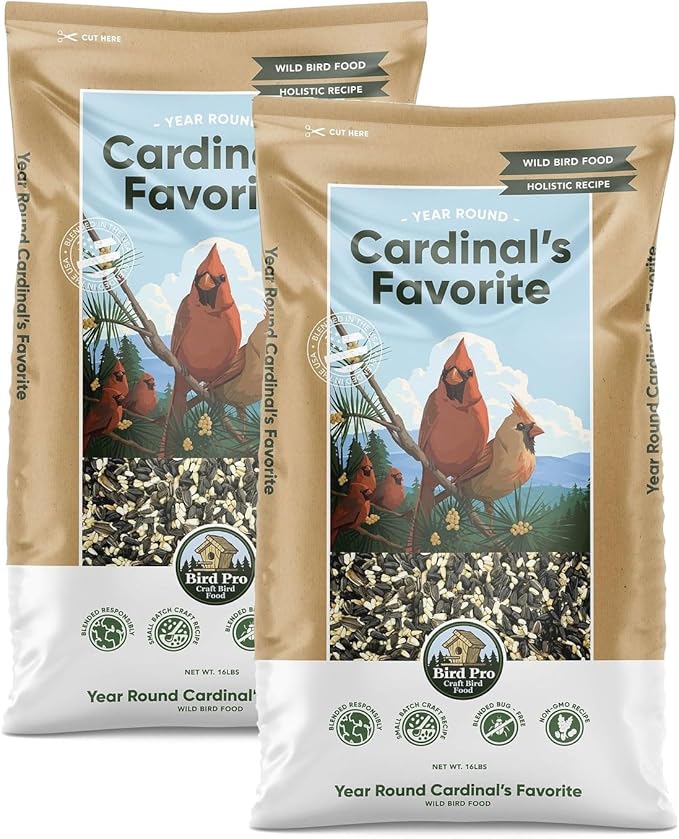 Bird Pro Holistic Bird Seed - Premium Seed for Backyard Feeding (36 Pounds, Cardinal's Favorite)