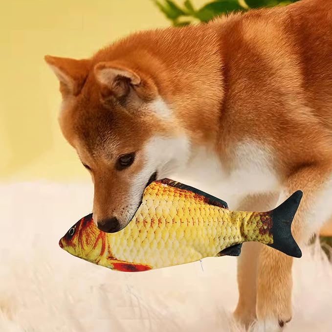 VAIZIQ Flopping Fish Electric Moving Dog Fish Toy, Floppy Cat Toys for Dog Exercise, Reducing Stress for Cats and Small Dogs