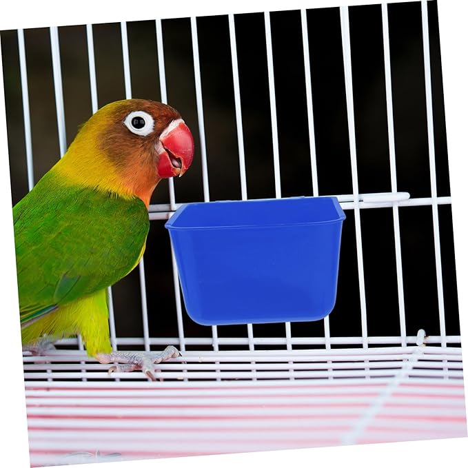 KESYOO 4pcs Sturdy Bird Cage Feeding Bowl Hanging Water Feeders for Birds Rabbits Chicken Water Cup Poultry Feeder Travel-Friendly Pet Waterer