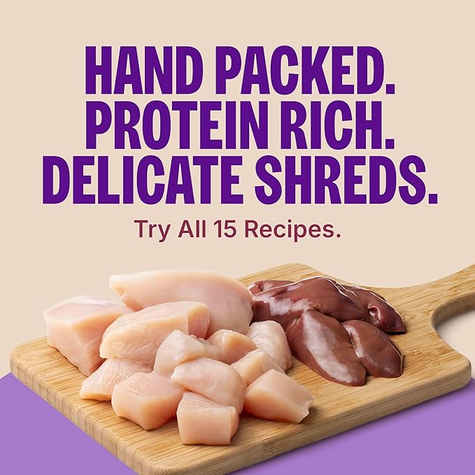 Wellness CORE Signature Selects Shredded Adult Canned Wet Cat Food, Natural, Protein Rich, Grain Free, Chicken and Turkey Entrée Recipe, 2.8 oz, Pack of 12 Cans