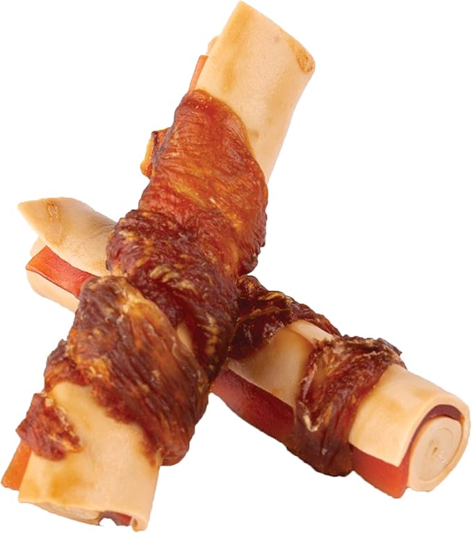 SmartBones Mini Chicken-Wrapped Sticks with Real Chicken and Vegetables, Rawhide-Free Chew for Dogs, 15 Count