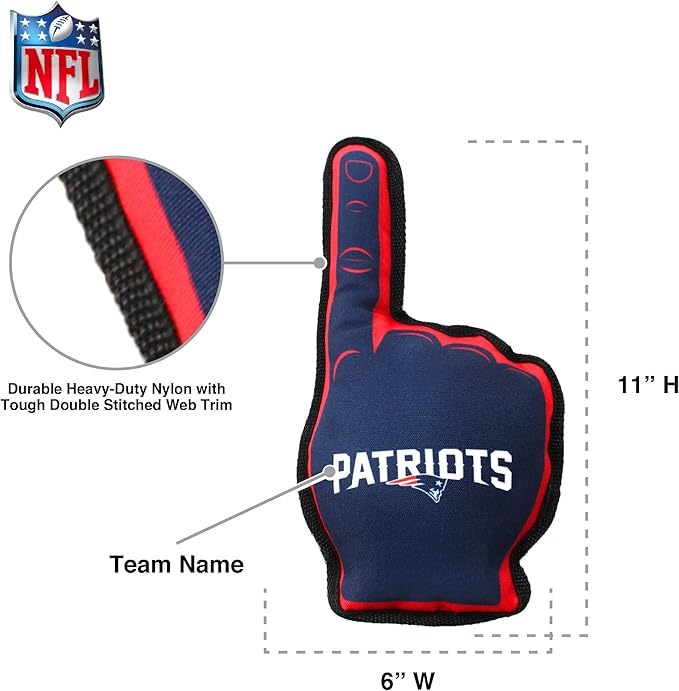 Pets First NFL Unisex NFL #1 Fan Dog Toy