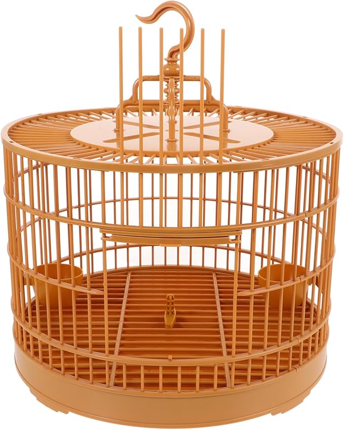 Mikikit Hanging Bird Cage for Parrots Spacious Birdcage Door Bird House for Budgerigars Conures Cockatiels