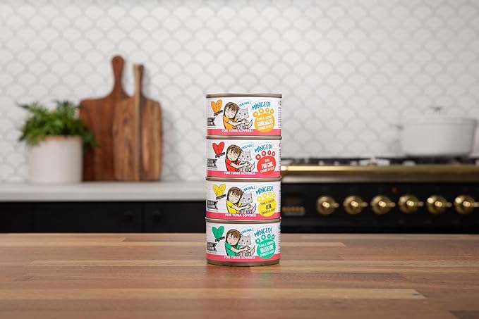 Weruva BFF Minced Natural Wet Cat Food, Tuna and Chicken Chuckles in Gelee, 3oz Can, Pack of 24