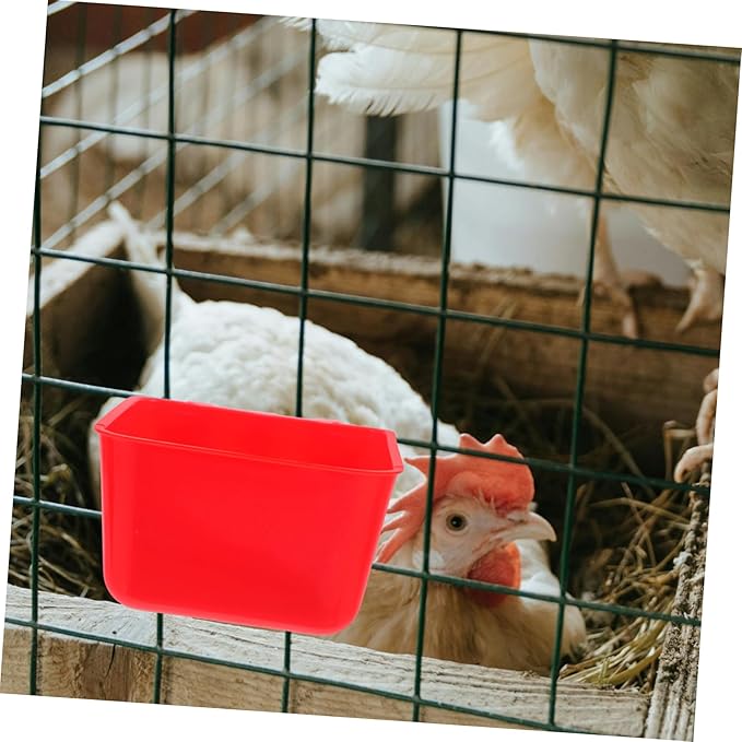 Alasum 4pcs Bird Cage Feeder Bowl Multifunctional for Parrots Poultry Rabbits Animals Easy Hanging Feeding Bowl Ample Capacity