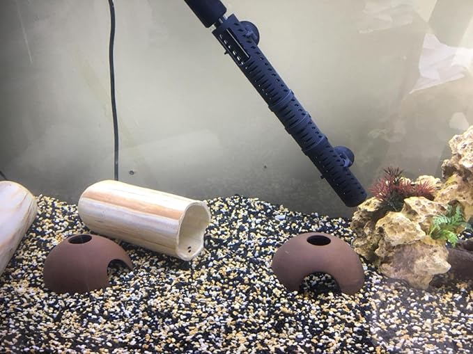 Aquarium Ceramics Cave Decoration, Fish Tank Accessories for Betta Fishes Shrimp Shelter Breeding Tube Hiding, Aquatic Pets to Rest, Betta Fish Toys