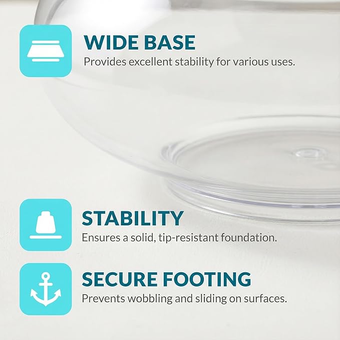 Toddmomy Transparent Desktop Aquarium Tank 9.52X9.52X3.93In Clear Betta Fish Bowl for Plants and Aquatic Pets Home Office Decorative Landscape Fish Tank
