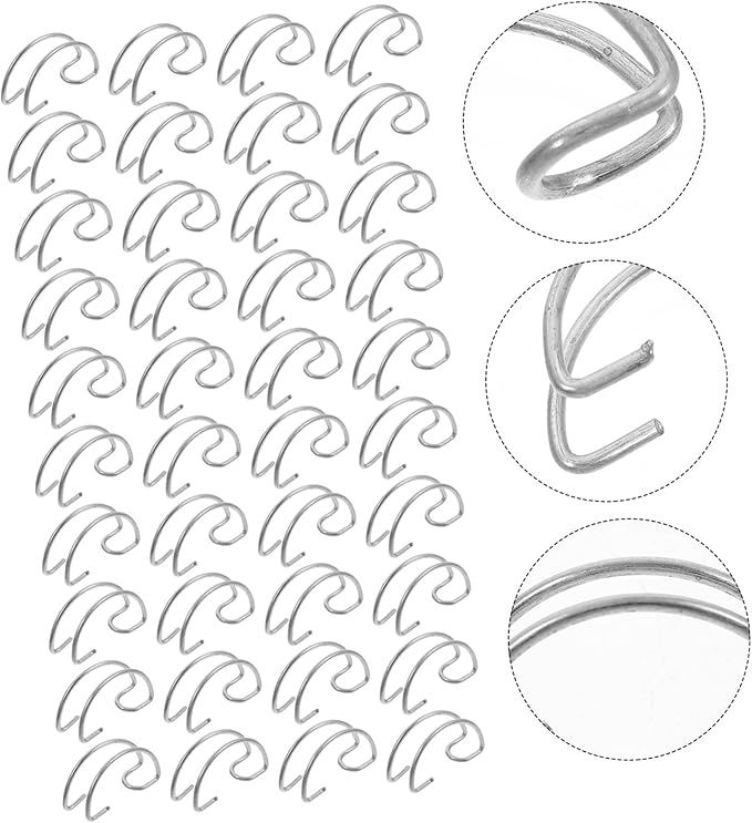 BESPORTBLE 40pcs Heavy-Duty Cage Door Hooks Multifunctional Hooks for Bird and Rabbit Cages Space-Saving Design for Home Use Durable Steel Construction