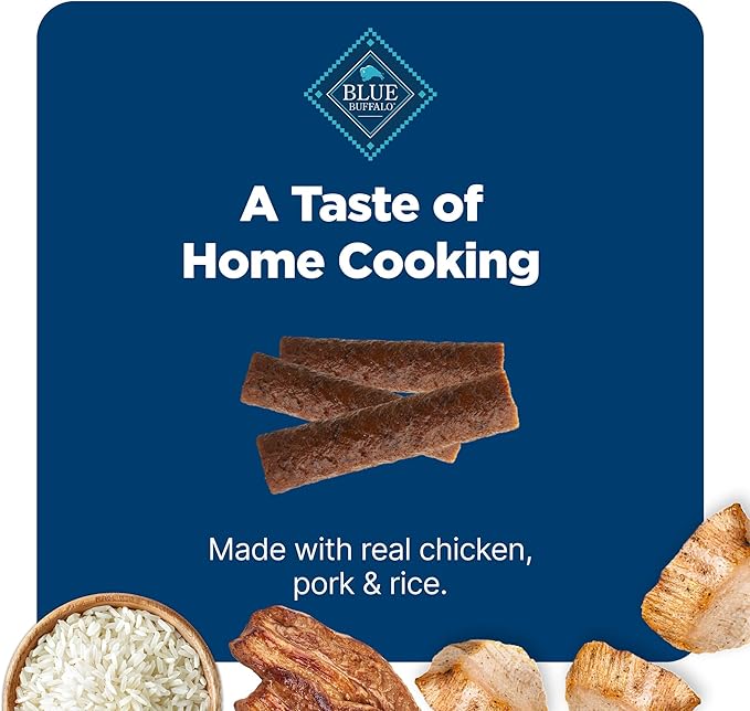 Blue Buffalo Nudges Homestyle Natural Dog Treats Chicken and Pork, 18-oz Bag (Pack of 4)