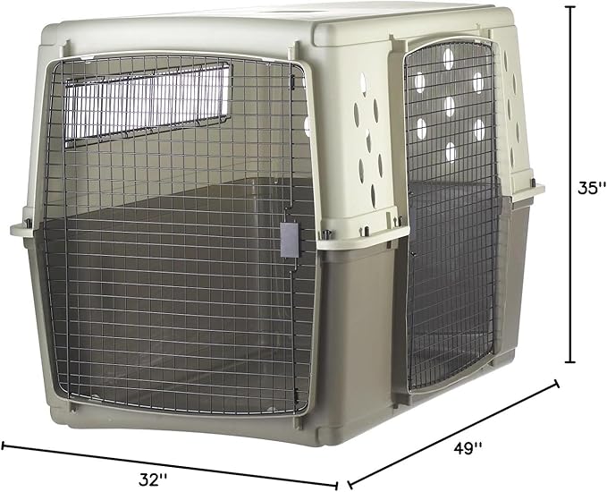Pet Lodge® Two Door Dog Crate | Designed for Air Transport | Easy to Clean Pet Crate | Great for Pets Up to 130lbs | Giant