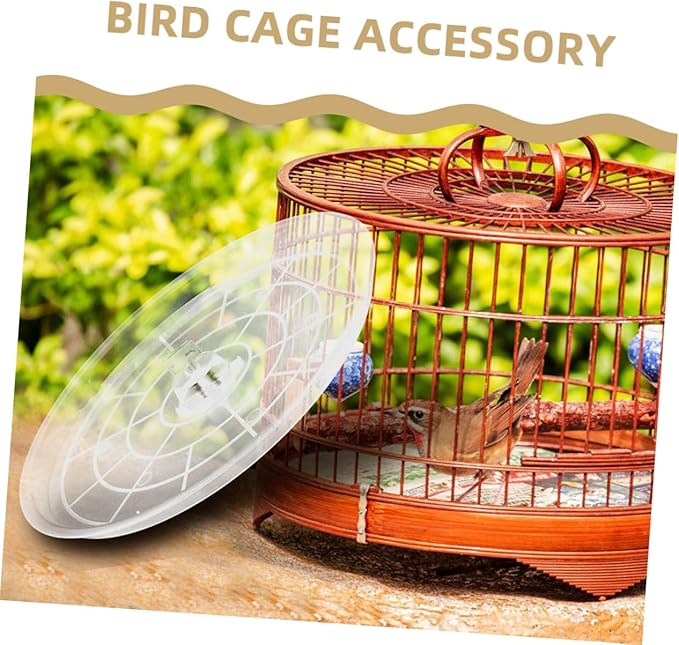 Happyyami 2pcs Transparent Bird Toilet Pan Durable Plastic Bottom Tray for Parrots Bunny Cage and Small Animals Easy to Clean Versatile Bird Cage Accessories for Enhanced Comfort and