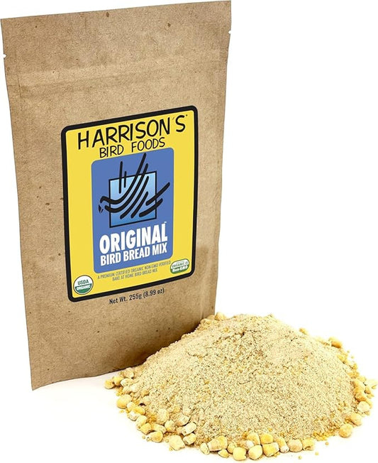 Harrison's Bird Foods Certified Organic NonGMO Original Recipe Bird Bread Mix 255g