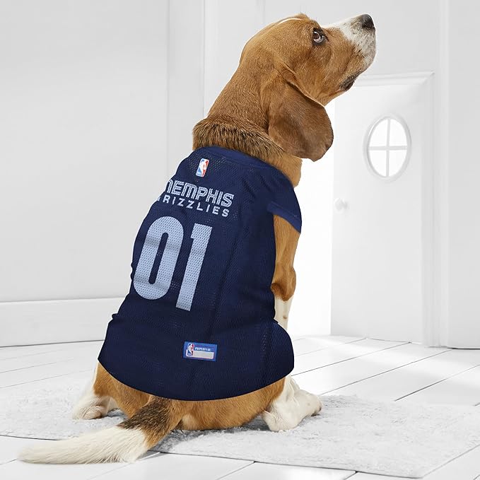 Pets First NBA MEMPHIS GRIZZLIES DOG Jersey, X-Large - Tank Top Basketball Pet Jersey
