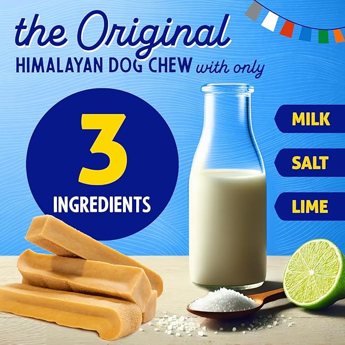 Himalayan Hard Cheese Chews | Long Lasting, Stain Free, Protein Rich, Low Odor | 100% Natural, Healthy & Safe | No Lactose, Gluten Or Grains | 2.5 lbs BULK TUB | SMALL | for s 15 Lbs & Smaller