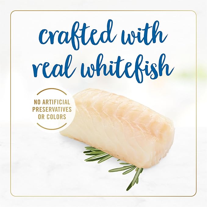 Fancy Feast Purina Delights with Cheddar Grilled Whitefish and Cheddar Feast in Wet Cat Food Gravy Cat Food - 3 oz. Cans (Pack of 48)
