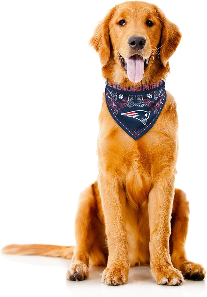 Littlearth NFL Reversible Pet Bandana - Officially Licensed Teams, Sizes XS to XL