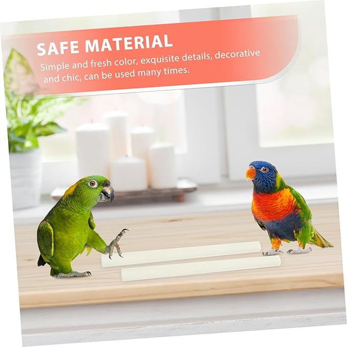 TOYANDONA 10pcs Natural Chewing Toys for Parrots Molar Sticks for Birds for Pets and Creative Bird Cage Accessories