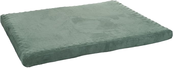 PETMAKER Dog Bed with Removable Cover – 25.5x19 Pet Bed - 3-Inch Egg Crate Style Foam Orthopedic Dog Mattress, Microsuede, Non-Slip Crate Mattress (Forest)
