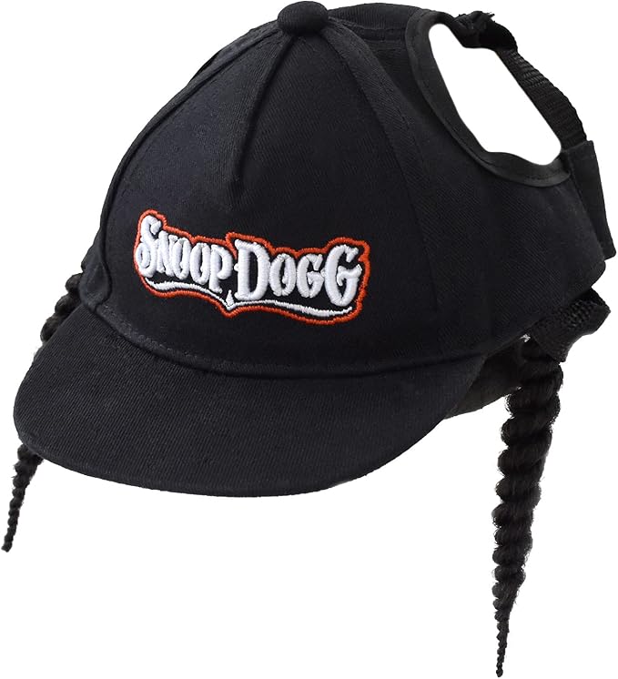 Snoop Doggie Doggs Deluxe Pet Baseball Hat, Classic Snoop, X-Small
