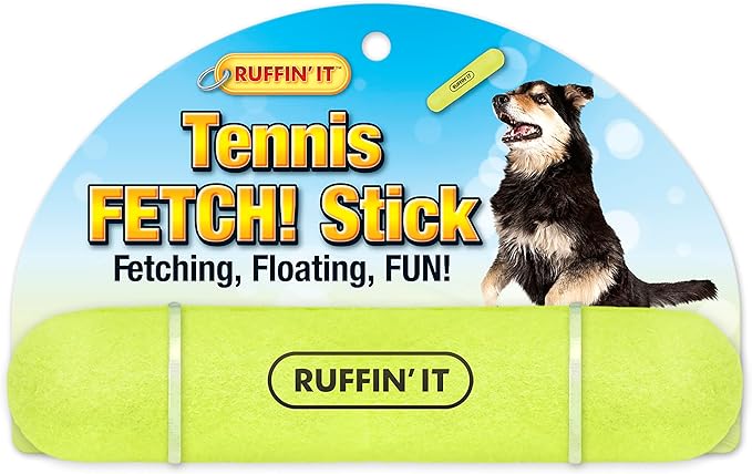 Ruffin' It Tennis Fetch Stick for Dogs - Dog Chew Toy for Park, Home, or Beach
