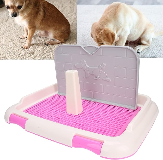 Dog Toilet Indoor Puppy Training Toilet Cat Potty Fence Dog Scheduled Urination Potty Tray Dog Litter Box ()